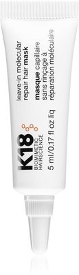 Незмивна маска для молекулярного відновлення волосся, K18 Leave-in molecular repair hair mask 5 мл. 0599 фото