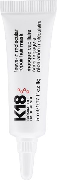 Несмывающаяся маска для молекулярного восстановления волос, K18 Leave-in molecular repair hair mask 5 мл. 0599 фото