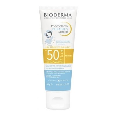 Солнцезащитный крем для новорожденных Bioderma Photoderm Pediatrics Mineral SPF50+ 50 мл. 0450 фото