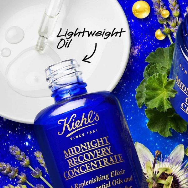 Нічний відновлювальний концентрат для обличчя Kiehl's Midnight Recovery Concentrate 15мл. 0813 фото