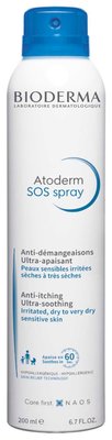 Bioderma Atoderm Спрей для тела SOS Spray 200 мл. 0060 фото