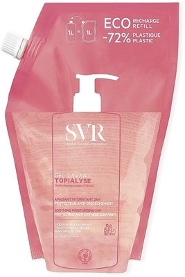 Очищувальний гель для сухої та чутливої ​​шкіри SVR Topialyse Eco-Refill Cleansing Gel 1000 мл. 0317 фото