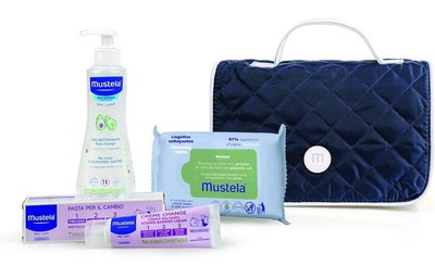 Набір косметики Mustela для новонародженого та сумка для мами 0717 фото