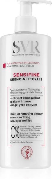 SVR Sensifine заспокійливе молочко для зняття макіяжу для чутливої та подразненої шкіри 400 мл 0020 фото