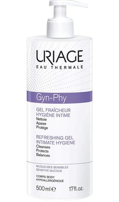 Uriage Gyn-Phy Intimate Hygiene Refreshing Gel гель для интимной гигиены 500мл 0021 фото