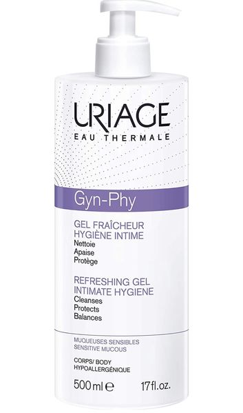 Uriage Gyn-Phy Intimate Hygiene Refreshing Gel гель для интимной гигиены 500мл 0021 фото