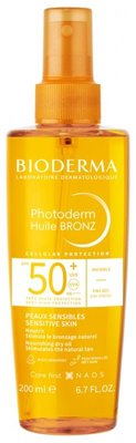 Сонцезахисна олія для обличчя та тіла Bioderma Photoderm Bronz SPF50+ Oil 200мл. 1084 фото