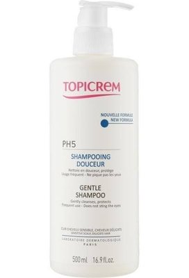 Шампунь рН5 з екстрактом бавовни для всіх типів волосся Topicrem Essentials PH5 Gentle Shampoo 0130 фото