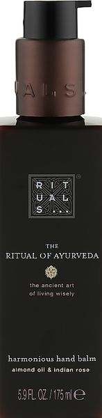 Бальзам для рук Rituals The Ritual of Ayurveda Handbalsam Almond Oil & Indian Rose 175мл. 0683 фото