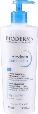 Зволожувальний крем для тіла, для сухої шкіри Bioderma Atoderm Ultra Body Cream For Dry Skin 500 мл. 0090 фото
