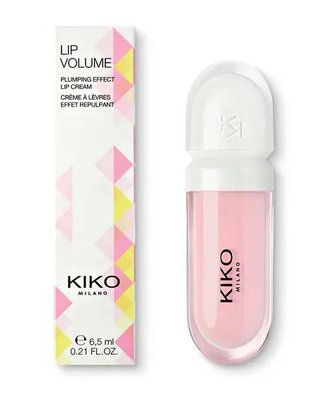 Блеск крем для губ с эффектом увеличения объема Kiko Milano Lip Volume 01Tutu Rose, 6,5мл. 0802 фото