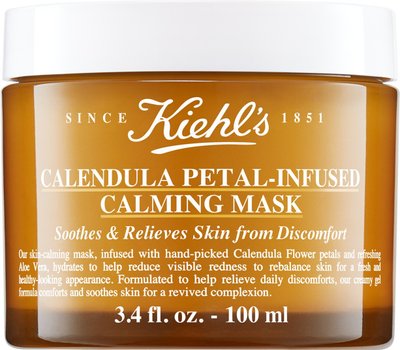 Маска для обличчя Kiehl's Calendula Petal-Infused Calming Mask with Aloe Vera 3.4 oz/ 100 mL 0236 фото