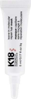 Незмивна маска для молекулярного відновлення волосся, K18 Leave-in molecular repair hair mask 5мл. 0599 фото