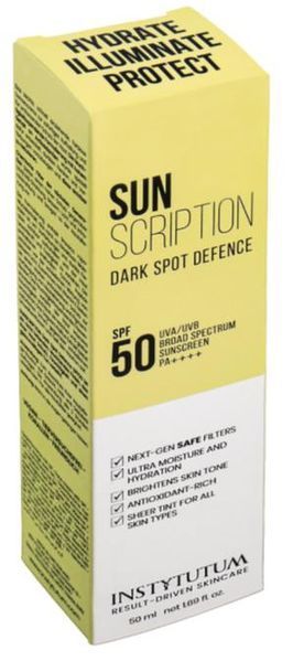 Солнцезащитный крем с осветляющим эффектом Instytutum Sunscription Dark Spot Defence SPF50, 50мл. 1107 фото