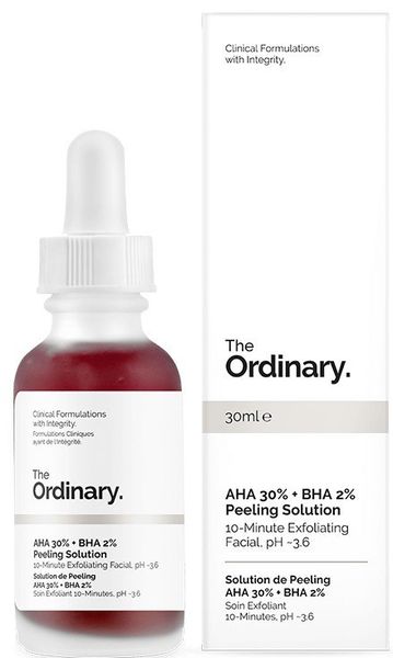 Кислотний пілінг для обличчя The Ordinary AHA 30% + BHA 2% Peeling Solution 30мл. 0154 фото