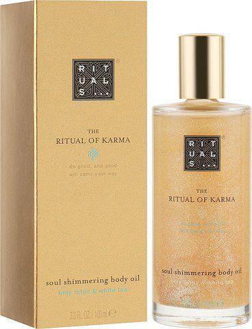 Масло для тела с мерцающим эффектом Rituals The Ritual of Karma Shimmering Body Oil, 100мл.  1553 фото