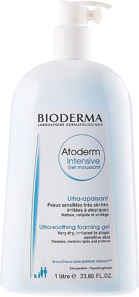 Очищающий, пенящийся гель Bioderma Atoderm Intencive Ultra-rich Foaming Gel 1л. 0109 фото