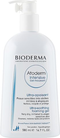 Очищаючий, пінистий гель Bioderma Atoderm Intencive Ultra-rich Foaming Gel 500мл. 0110 фото