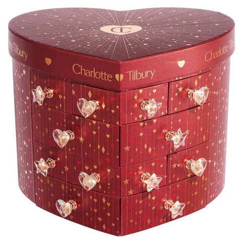 Адвент календар Charlotte Tilbury 2024 Advent Calendar 12 Drawers Beauty Treasure Chest Of Love 1319 фото