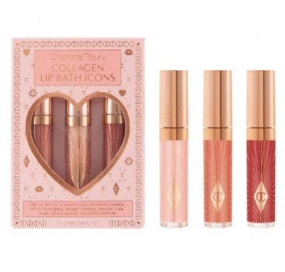 Подарунковий набір бальзамів для губ Charlotte Tilbury Collagen Lip Bath Icons Kit 3 Х 2.6мл. 0776 фото