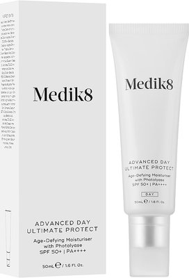 Антивозрастной увлажняющий солнцезащитный крем Medik8 Advanced Day Ultimate Protect SPF 50/PA++++, 50мл. 1182 фото