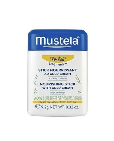 Живильний стік з кольд-кремом Mustela Bebe Nourishing Stick With Cold Cream 9.2г. 0714 фото