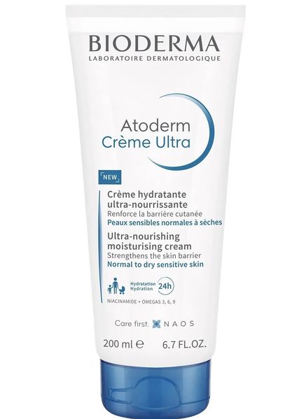 Зволожувальний крем для тіла для сухої шкіри Bioderma Atoderm Ultra-Nourishing Cream 200мл. 0165 фото