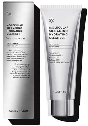 Очищуючий засіб для обличчя Allies Of Skin Molecular Silk Amino Hydrating Cleanser, 100мл. 1671 фото