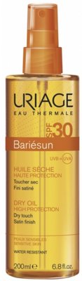 Сонцезахисний спрей для обличчя та тіла Uriage Bariesun Spray High Protection SPF 30, 200мл.  0423 фото