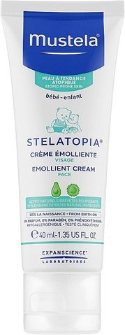 Пом'якшувальний крем для обличчя Mustela Bebe Stelatopia Emollient Cream 40мл. 0023 фото