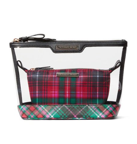 Косметичка Victoria's Secret 2 в 1 Beauty Bag Duo Bright Tartan 0723 фото