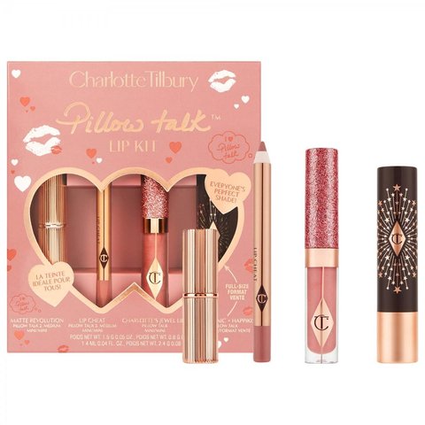 Подарунковий набір для губ Charlotte Tilbury Pillow Talk Medium Lip Wardrobe Set 0777 фото