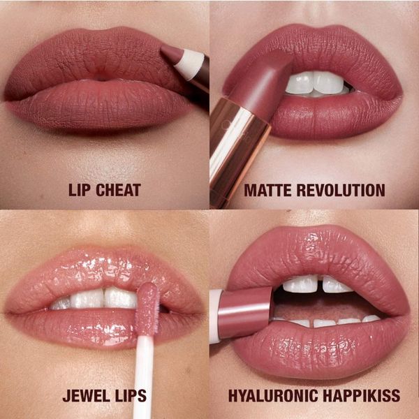 Подарочный набор для губ Charlotte Tilbury Pillow Talk Medium Lip Wardrobe Set 0777 фото