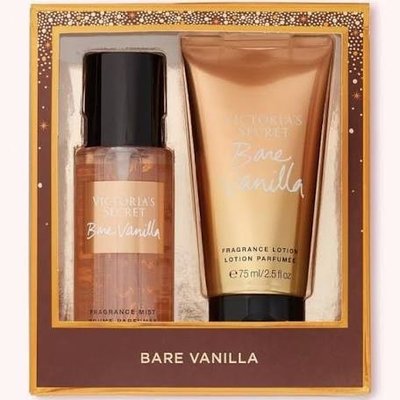 Подарунковий набір Victoria’s Secret Body Care Bare Vanilla Mini Mist & Lotion Duo 0577 фото