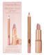 Набір для губ Charlotte Tilbury Mini Pillow Talk Fair Lipstick & Liner Set 1240 фото 1