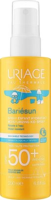 Дитячий сонцезахисний зволожувальний спрей для обличчя та тіла Uriage Bariesun Moisturuzing Kid Spray SPF50+, 200мл. 0428 фото