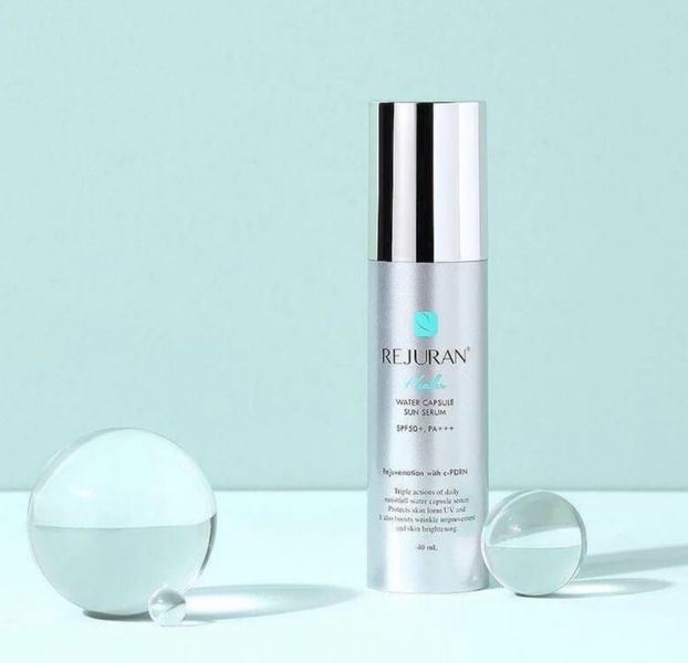 Солнцезащитная сыворотка с гидрокапсулами Rejuran Water Capsule Sun Serum SPF 50+ PA+++, 40мл. 1681 фото