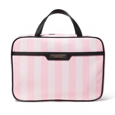 Косметичка Кейс Victoria's Secret Cosmetic Travel Case, Pink Stripe 0729 фото