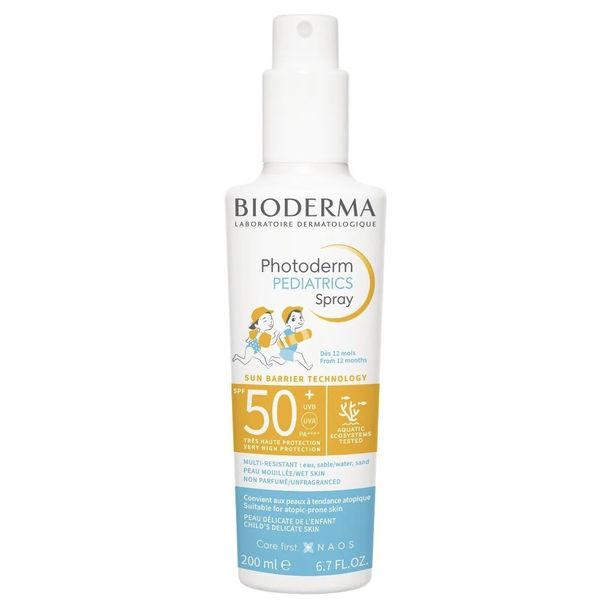 Детский солнцезащитный спрей Bioderma Photoderm Pediatrics Spray SPF50+, 200мл. 0431 фото