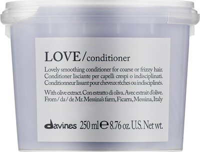 Кондиціонер для розгладження неслухняного та хвилястого волосся Davines Love Lovely Smoothing Conditioner 250мл. 1046 фото