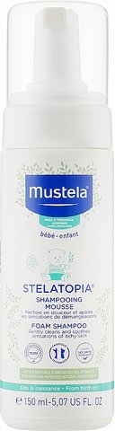 Пінка-шампунь для новонароджених Mustela Stelatopia Foam Shampoo 150мл. 1161 фото