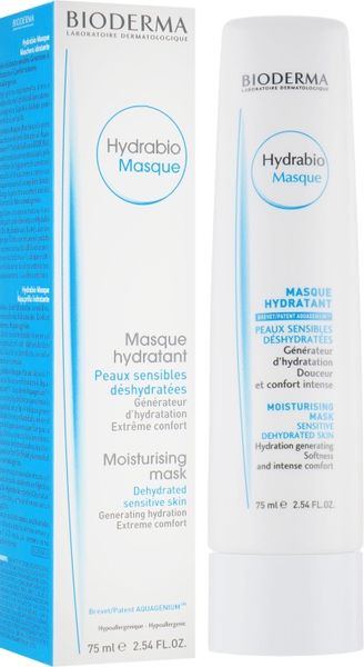 Зволожувальна маска Bioderma Hydrabio Moisturising Mask 75мл. 0194 фото